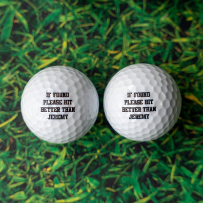 Customized Golf Balls