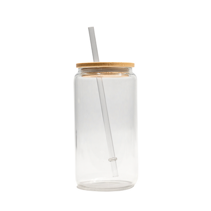 Personalized Color Birth Flower Glass Cans with Lid