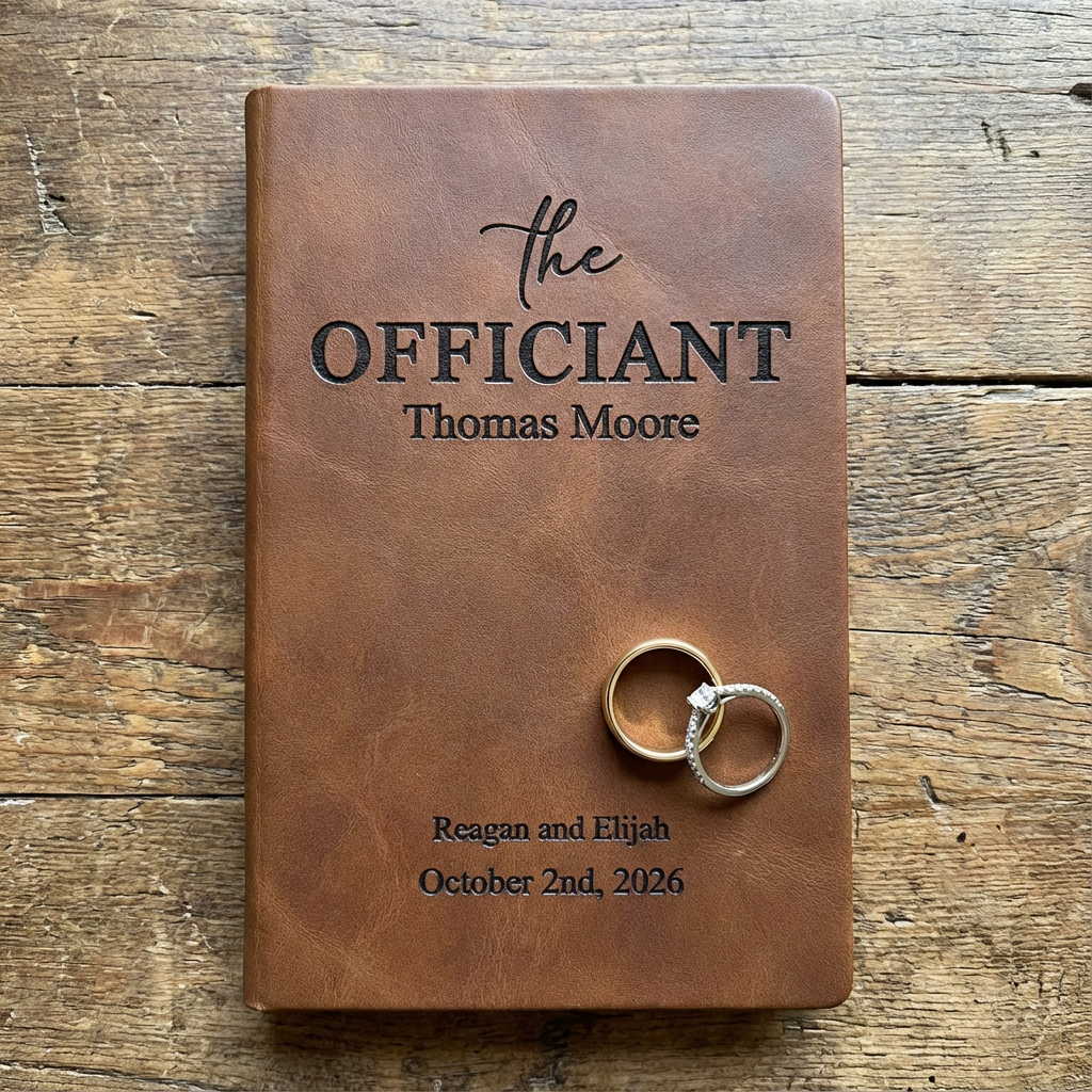 Customizable "The Officiant" Wedding Journals