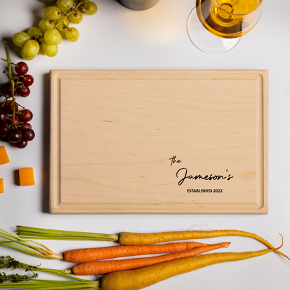 Customized Rectangle Cutting Boards - Family Name