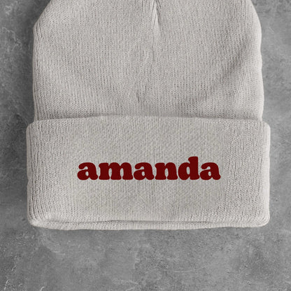 Custom Embroidered Kids Fitted Beanie