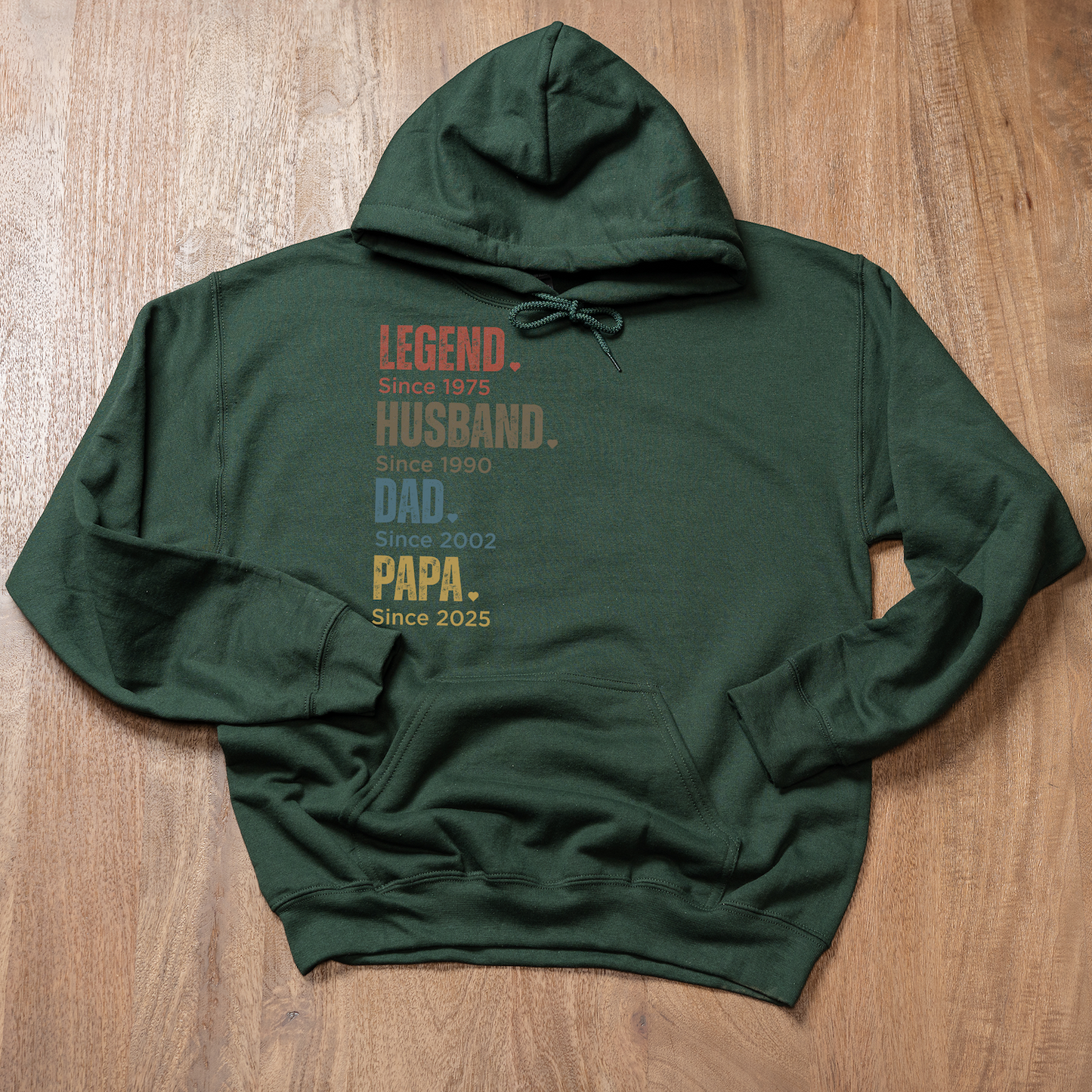 Customized Dad Since Hoodies