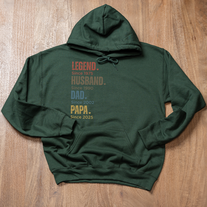 Customized Dad Since Hoodies
