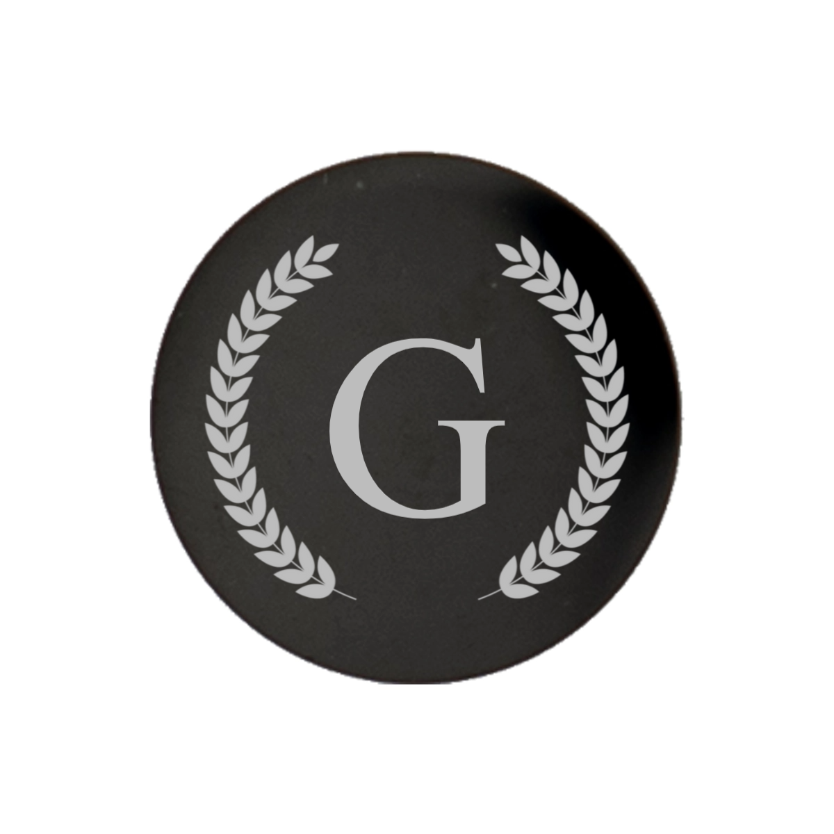 Customizable Round Black Cufflinks