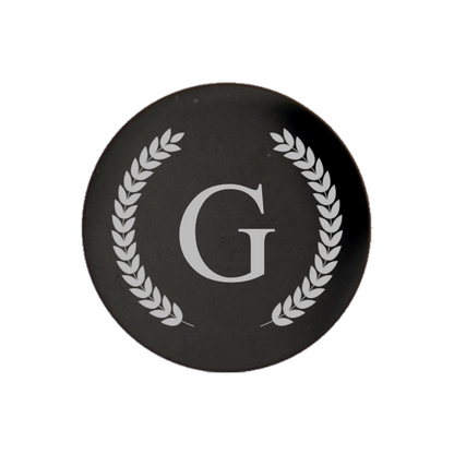 Customizable Round Black Cufflinks