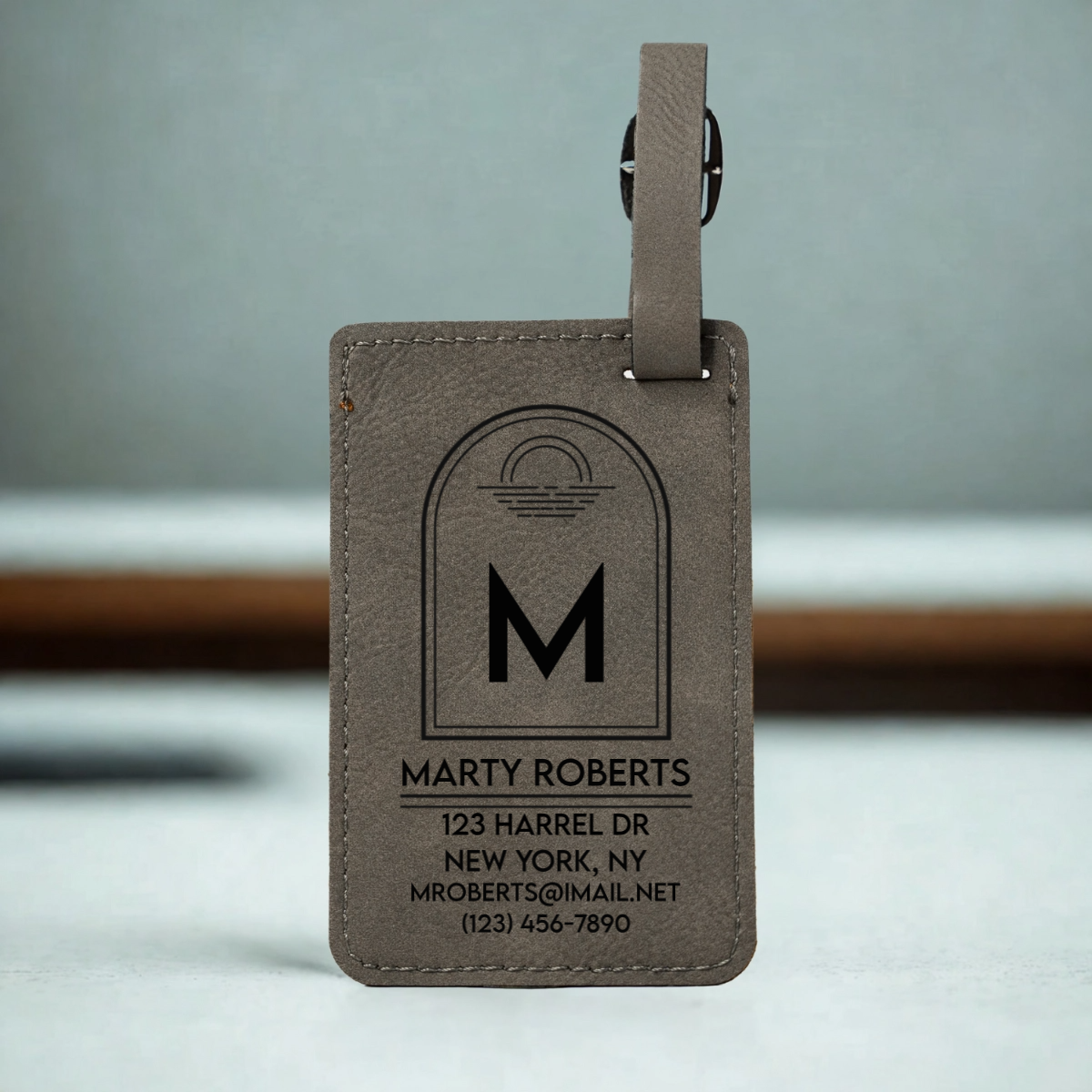 Customized Leather Luggage Tags