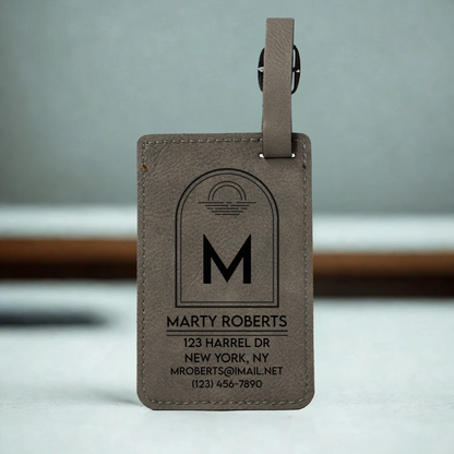 Customized Leather Luggage Tags