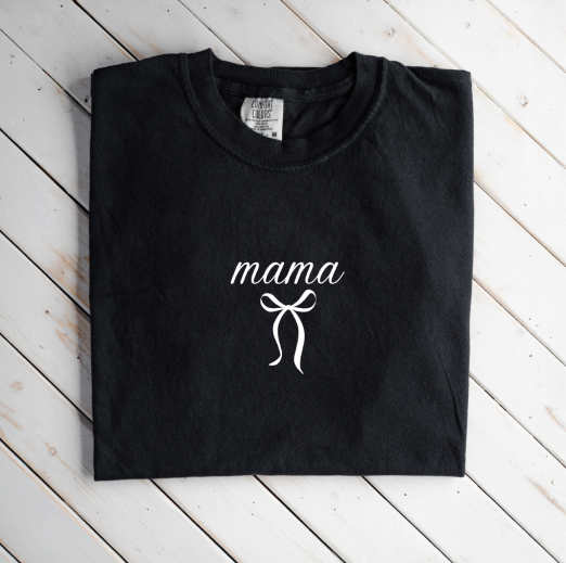 Premium "Mama"+Bow T-Shirt