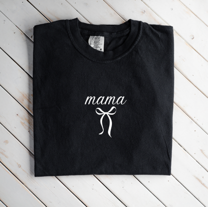 Premium "Mama"+Bow T-Shirt
