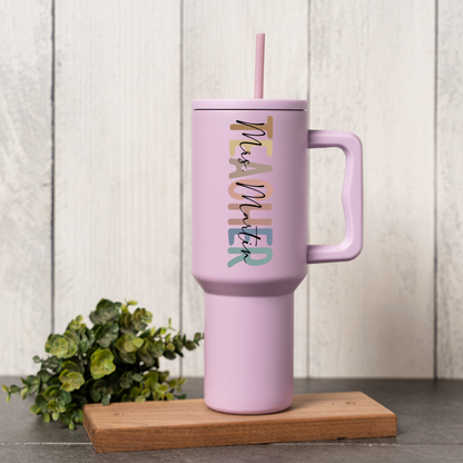 Customized 40oz Teacher Tumbler