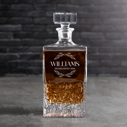 Customized Bradford 24oz. Whiskey Decanters Set of 5 - Signature Designs