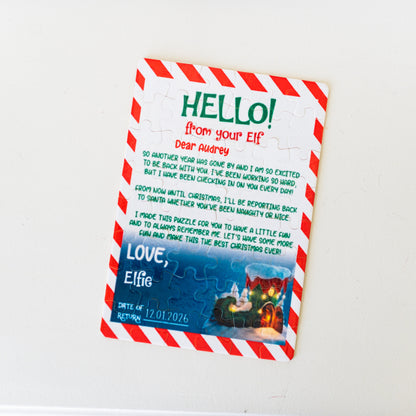 Custom Elf Puzzles - Hello or Goodbye Christmas Jigsaw