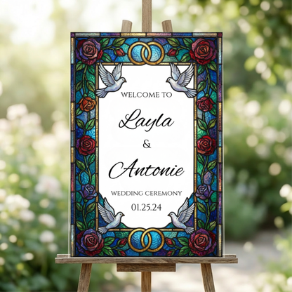 Customized Acrylic Wedding Welcome Sign