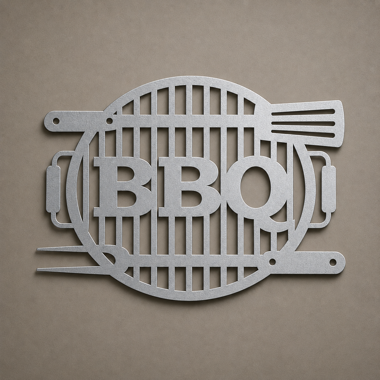 BBQ Grill Metal Sign