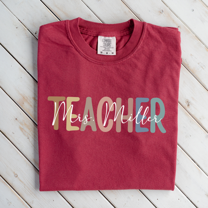 Premium Customized Teacher Design T-Shirt