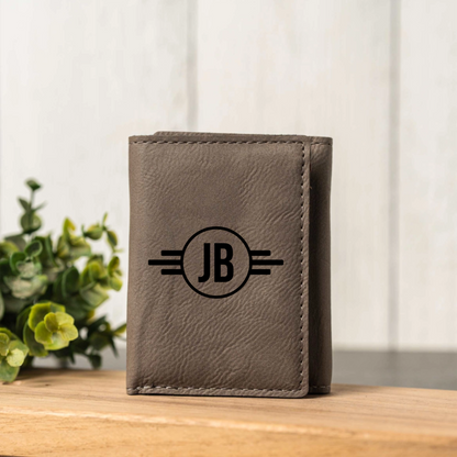 Customized Vegan Leather Trifold Wallet