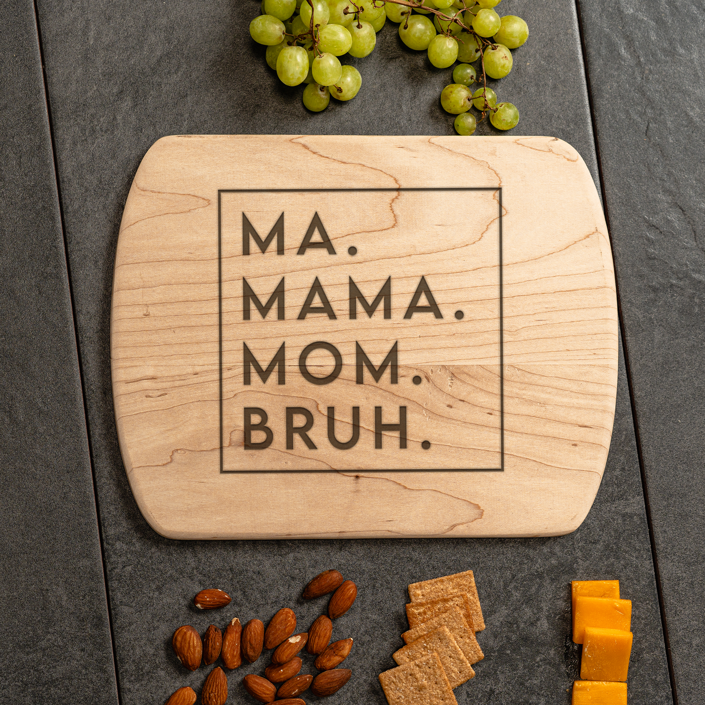 Customized Mom Thin Oval Cutting Boards