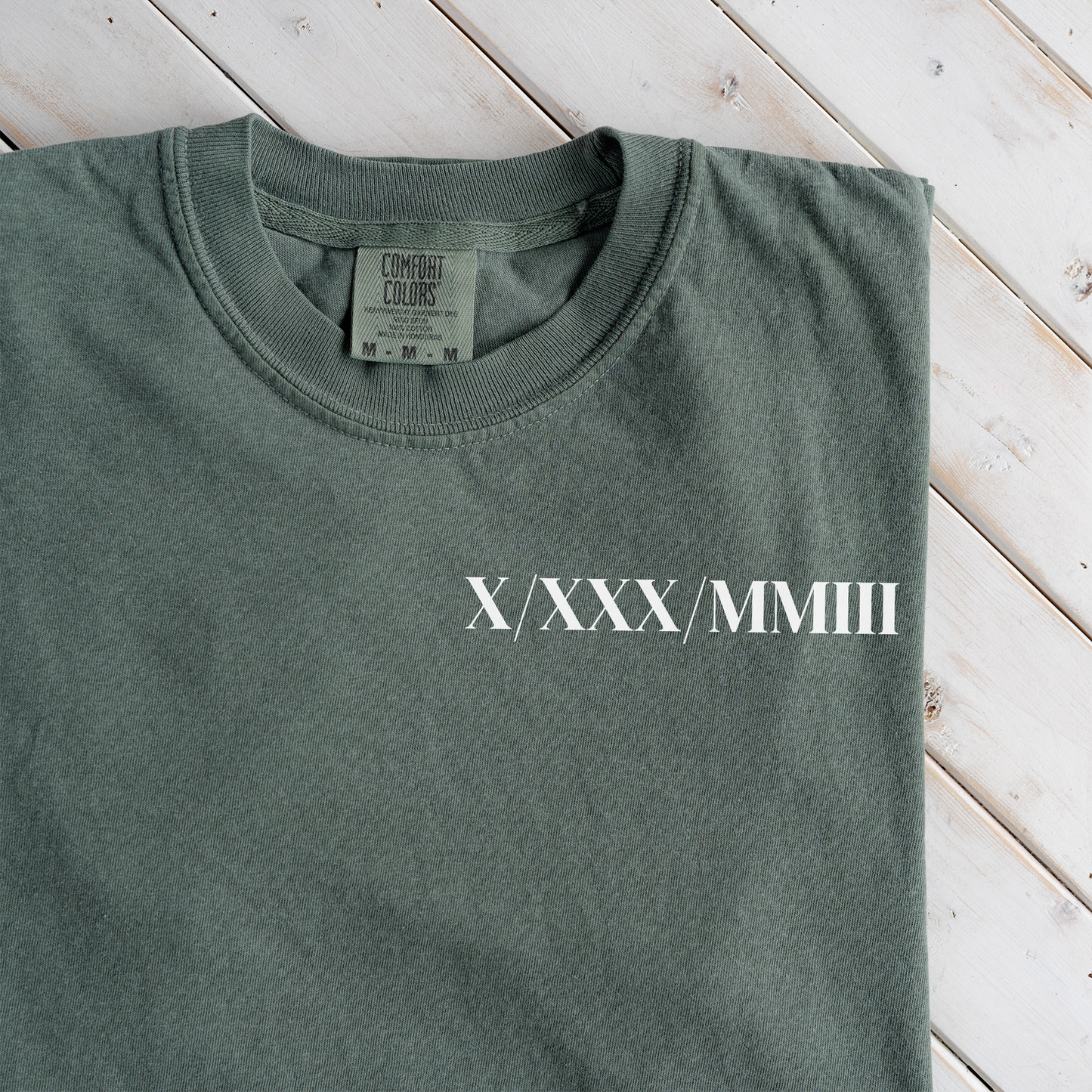 Customized Roman Numeral T-Shirt