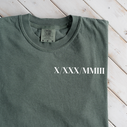 Customized Roman Numeral T-Shirt