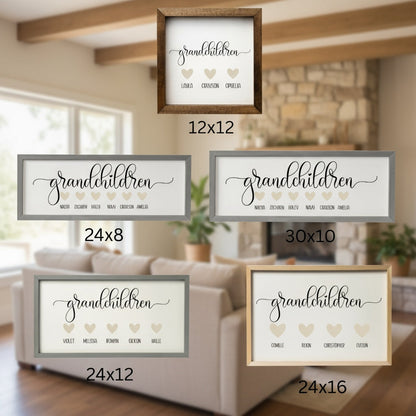 Customized Grandchildren Name Print