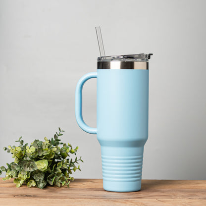 Customized 40oz Tumbler - Vertical Text