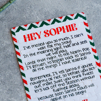 Custom Elf Puzzles - Hello or Goodbye Christmas Jigsaw