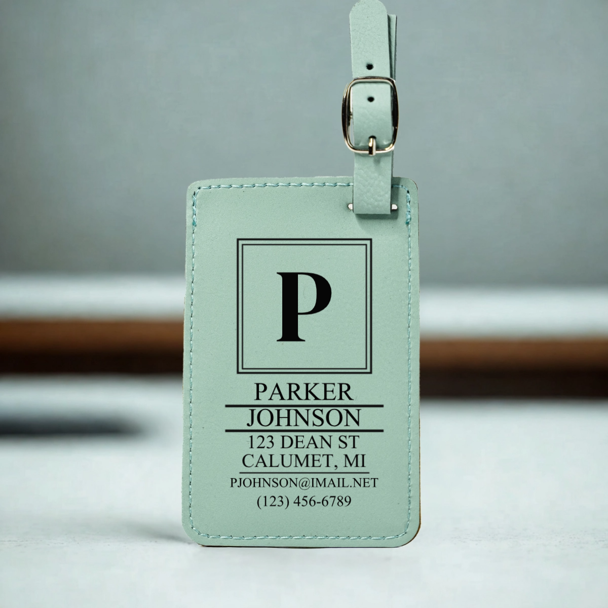 Customized Leather Luggage Tags