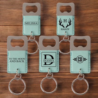 Set of 5 Personalized Keychain Bottle Openers