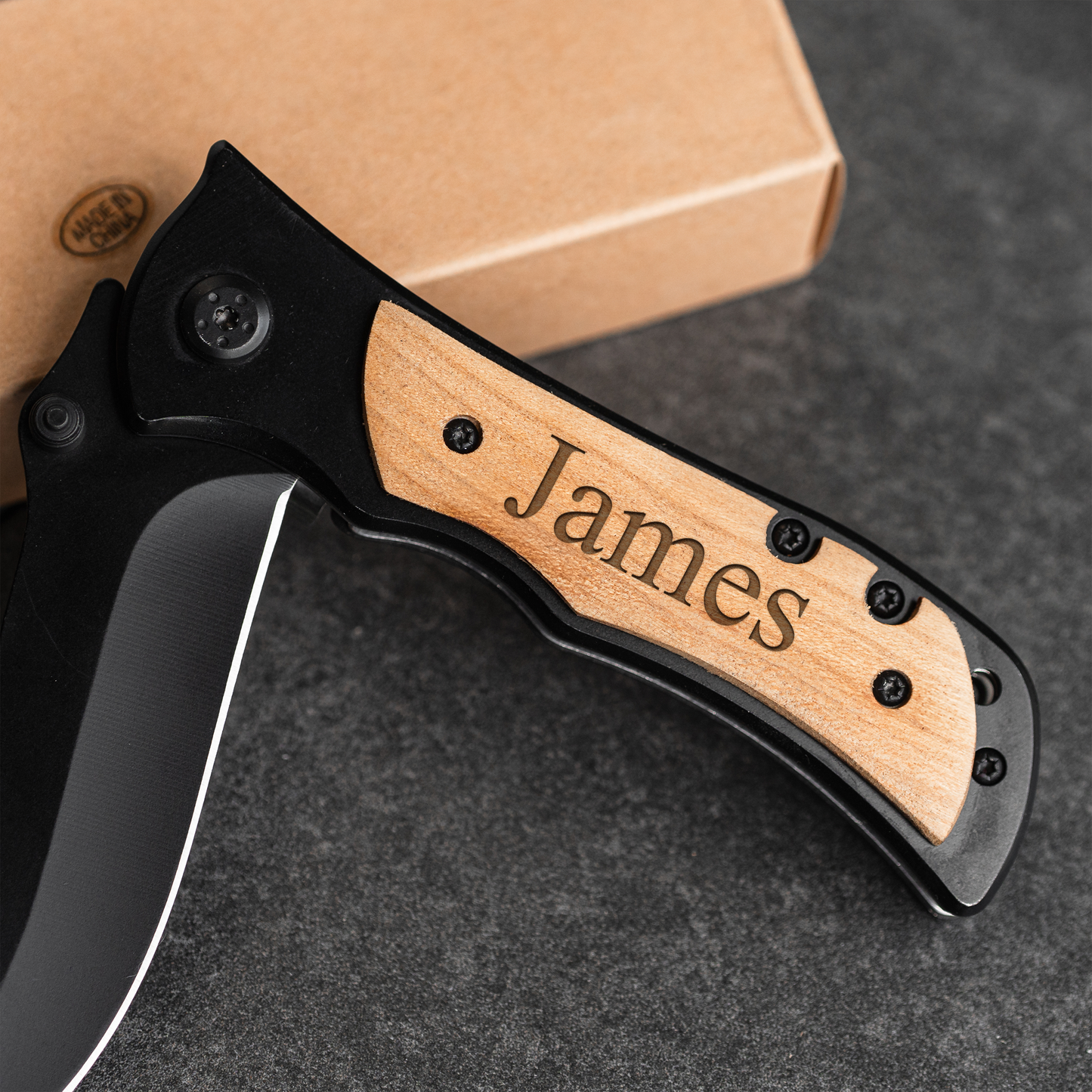Customized Back Metal Knife
