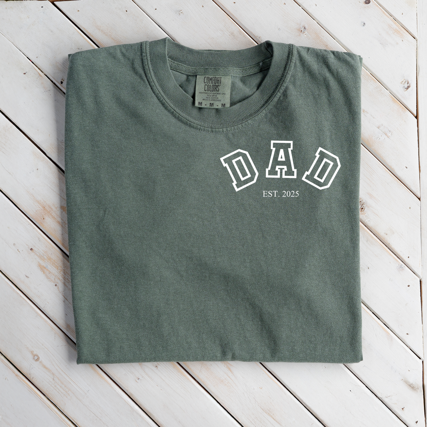 Premium Customized Dad Est.T-Shirt