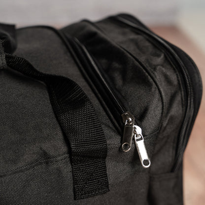Customized Embroidered Black Duffle Bag