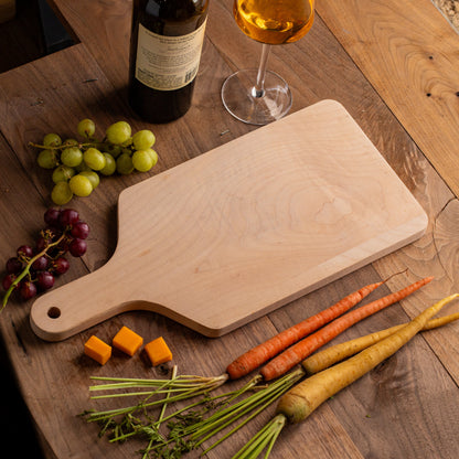 Engraved Large Paddle Serving & Cutting Boards - Center Designs