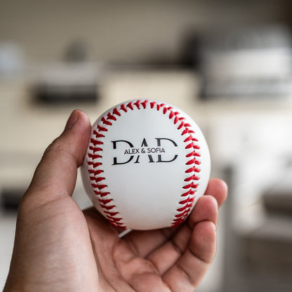 Customized Baseball for Dad