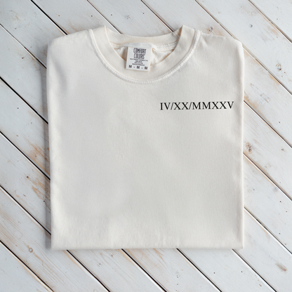 Customized Roman Numeral T-Shirt