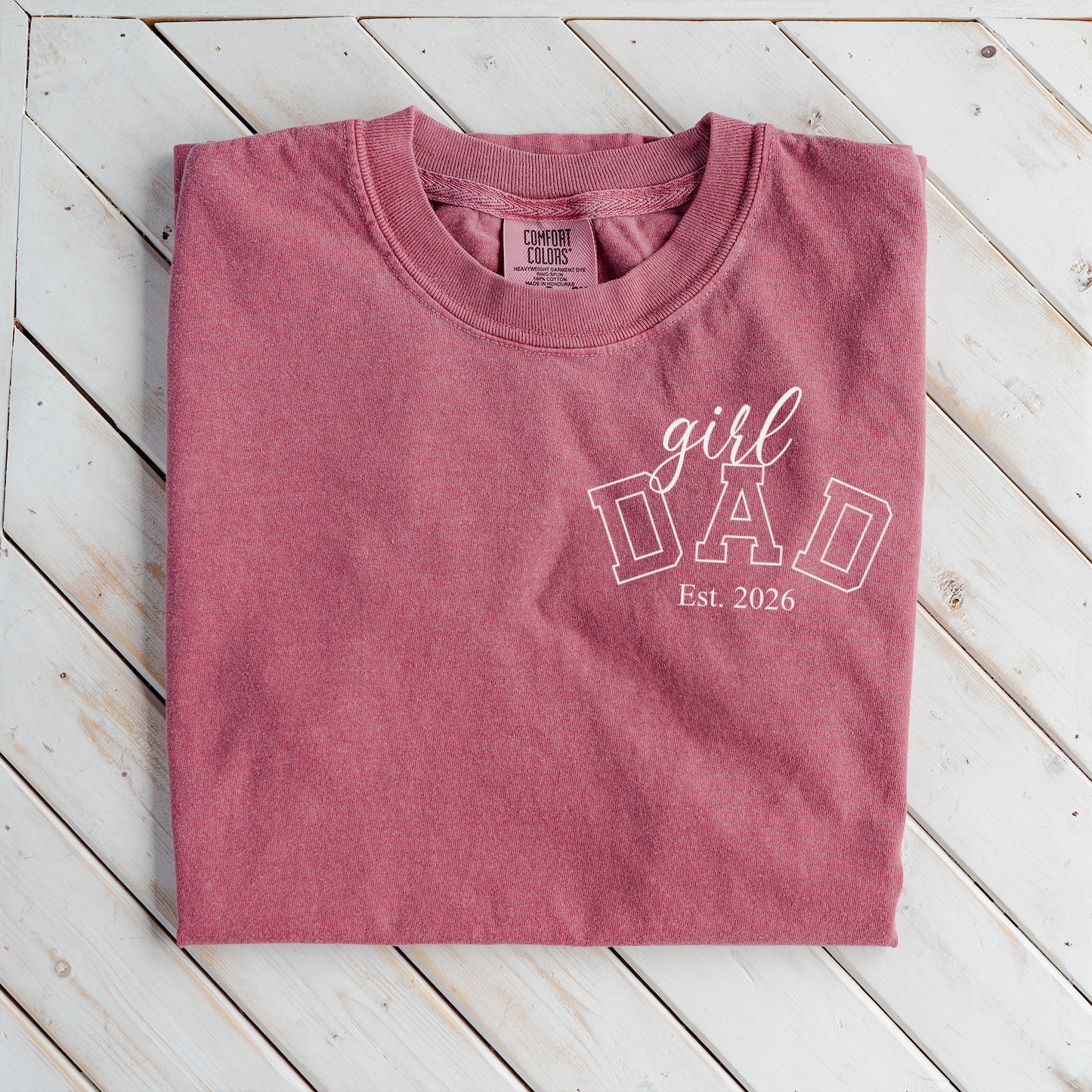 Premium Girl Dad T-Shirt with Custom Est Year