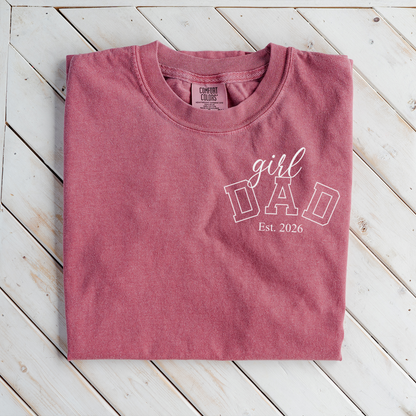 Premium Girl Dad T-Shirt with Custom Est Year