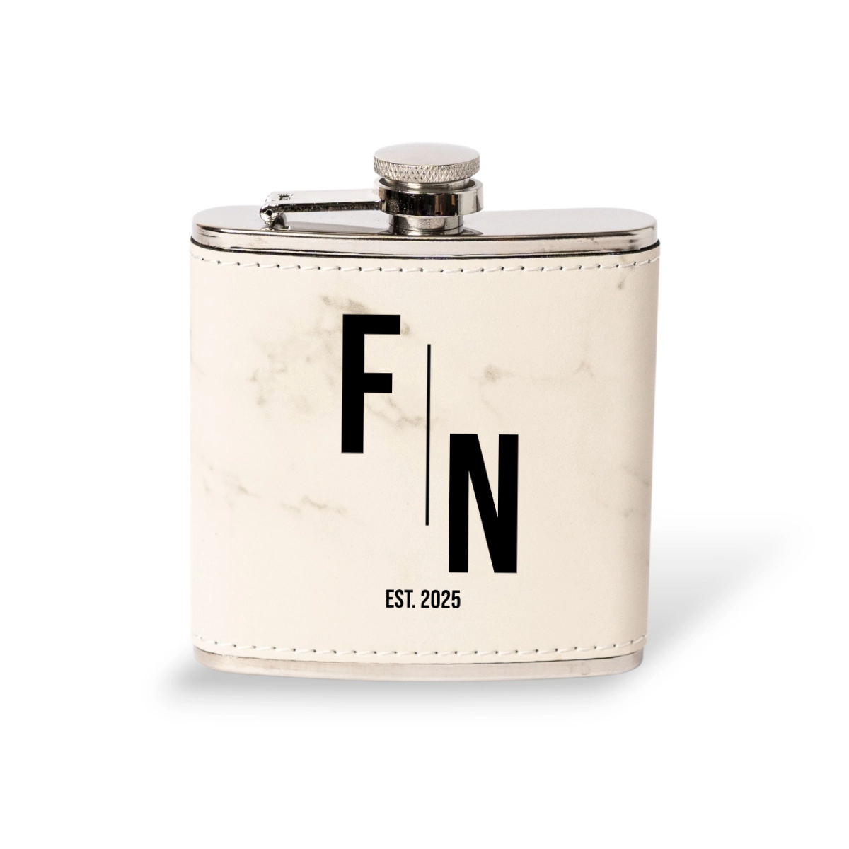 Customized Leather Wrapped Stainless Steel Flasks - Signature Designs
