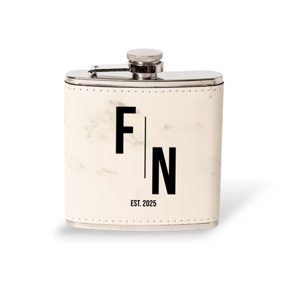 Customized Leather Wrapped Stainless Steel Flasks - Signature Designs