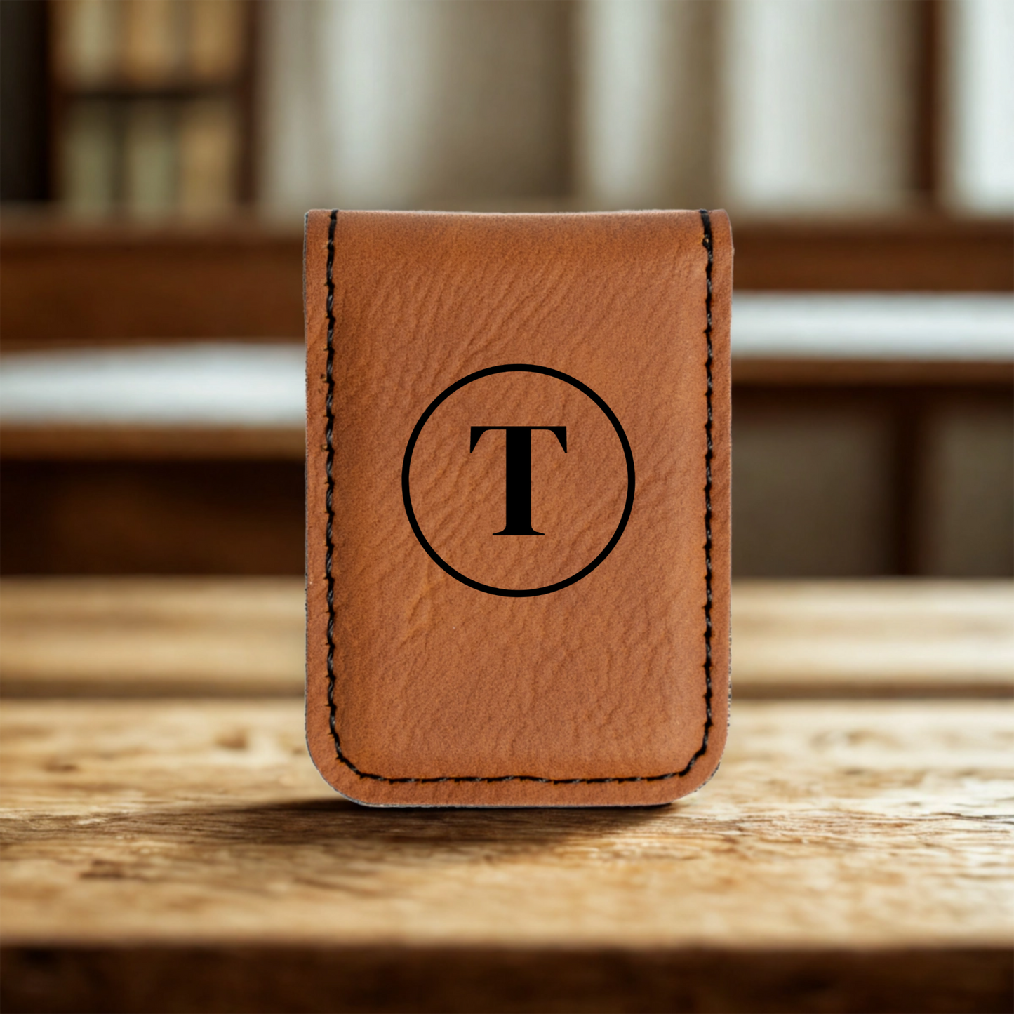 Customized Vegan Leather Money Clip