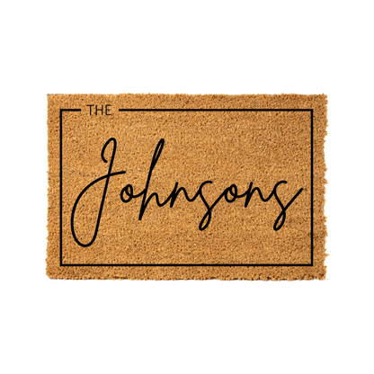 Customized Doormat - Script Font