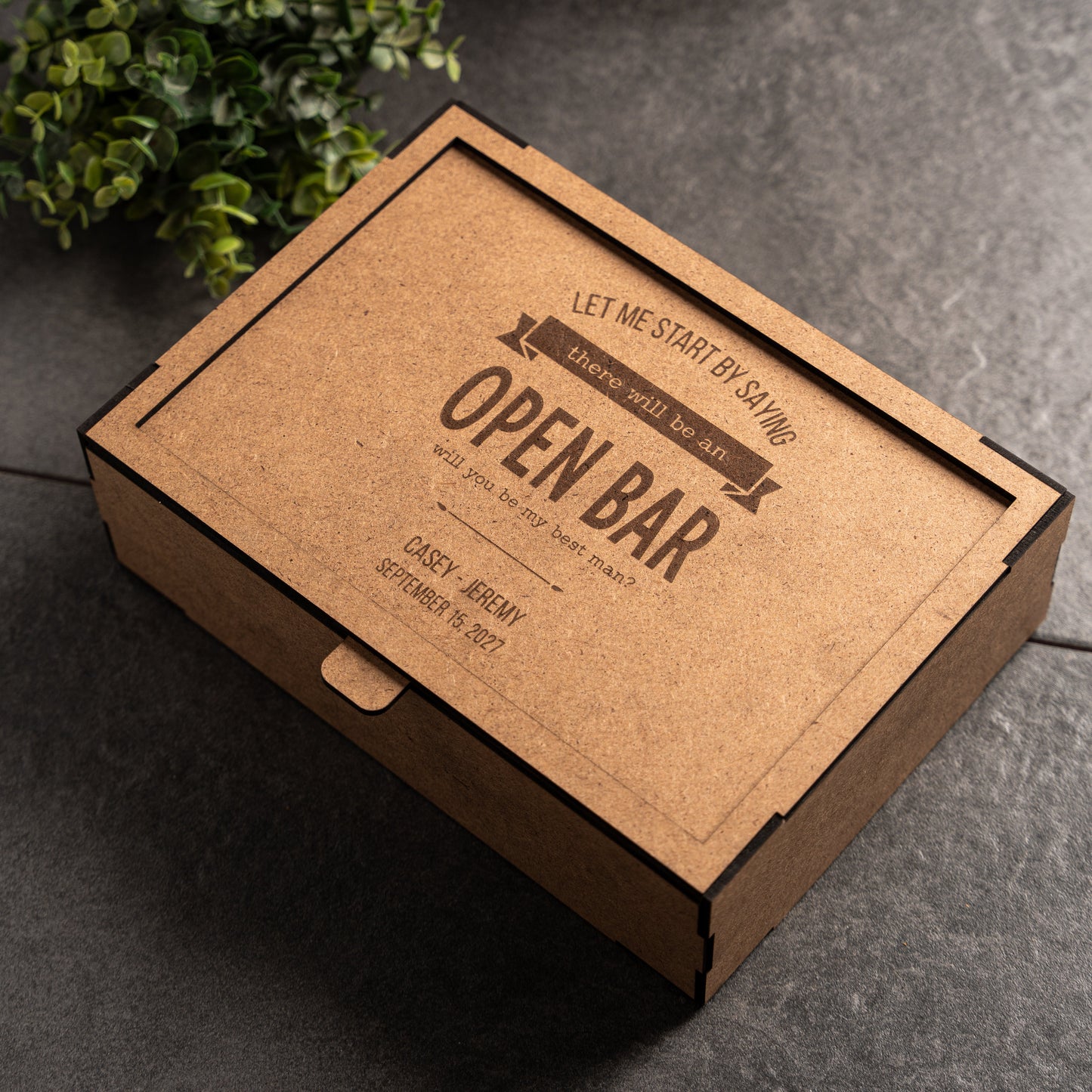 Custom Best Man Gift Box