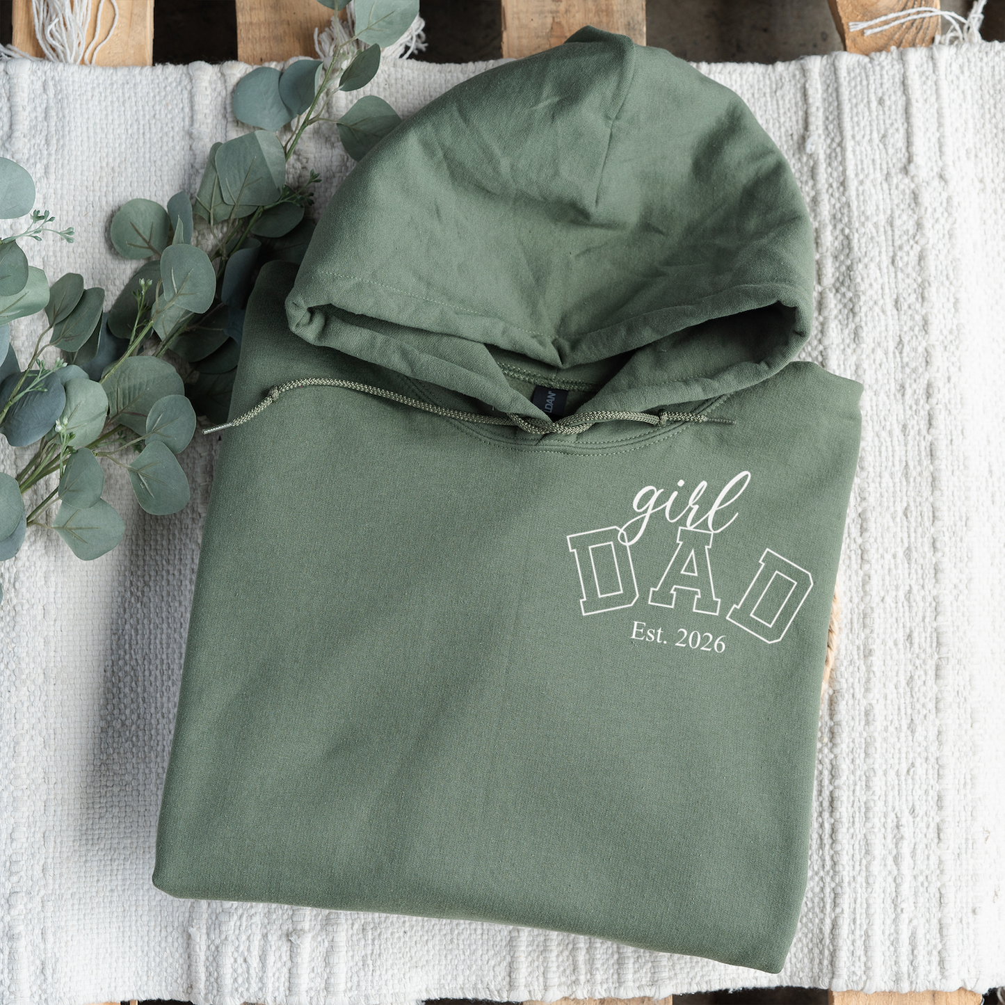 Custom Girl Dad Hoodies with Est. Year