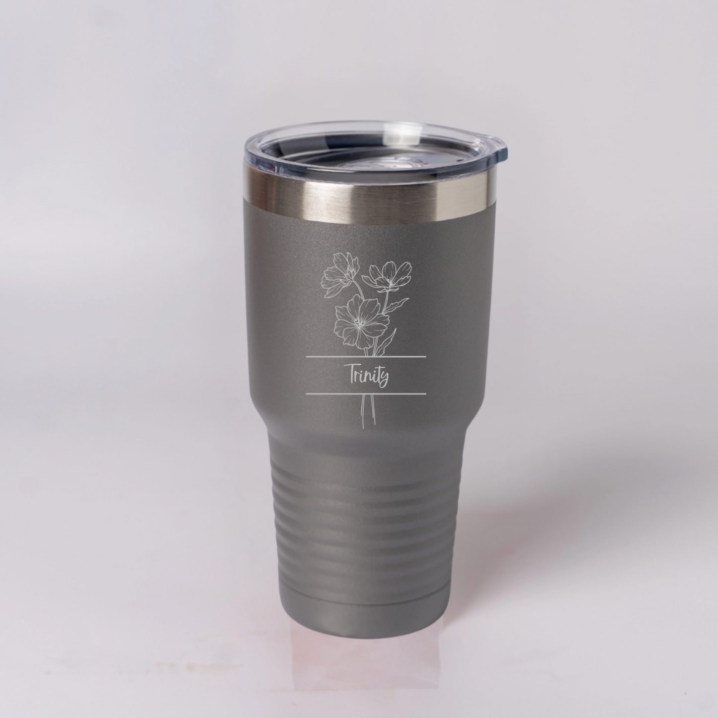 Customized 30oz Tumblers with Split Birth Flower