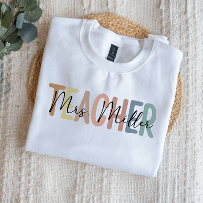 Customized Teacher Sweatshirt