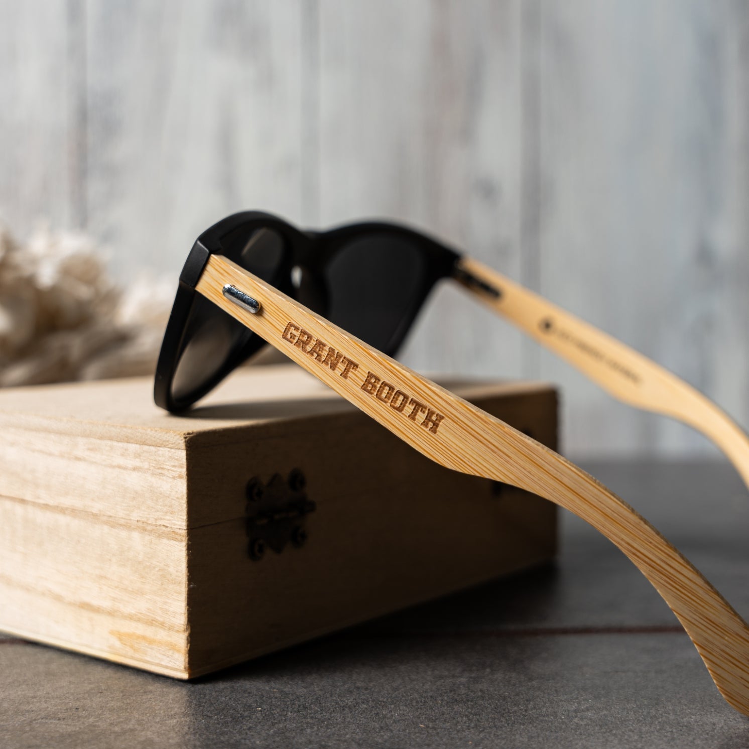 Customized Wayfarer Wood Sunglasses
