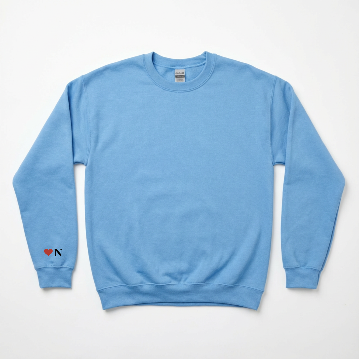 Customized Embroidered Initial Heart Sweatshirt
