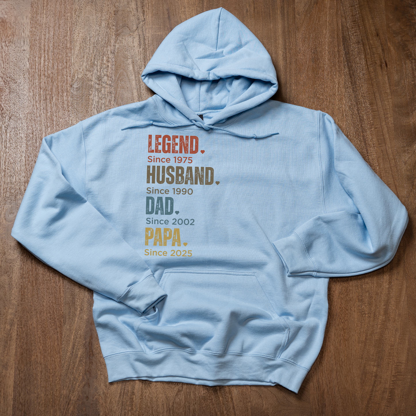 Customized Dad Since Hoodies