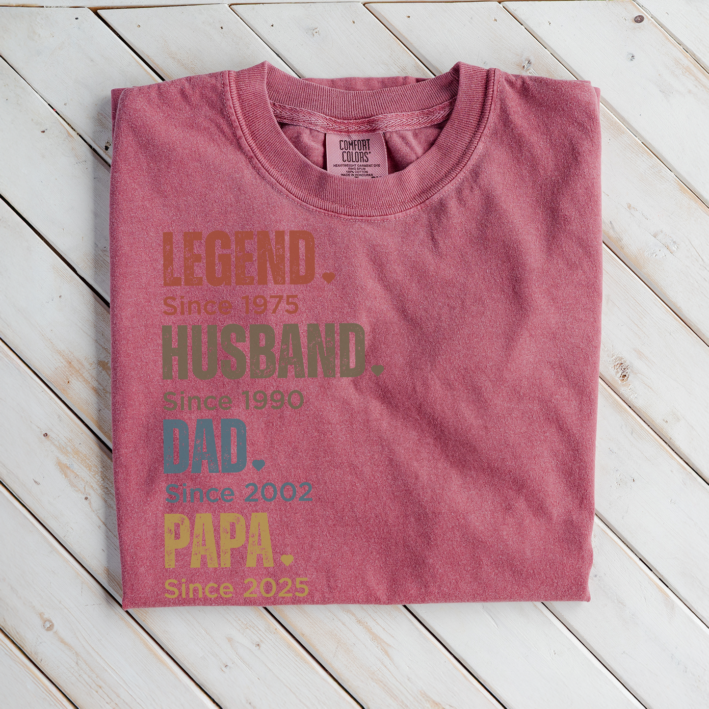 Premium Customized Dad Since T-Shirts