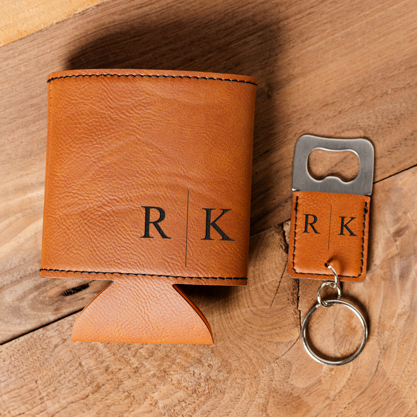 Customized Can Cooler & Bottle Opener Gift Set