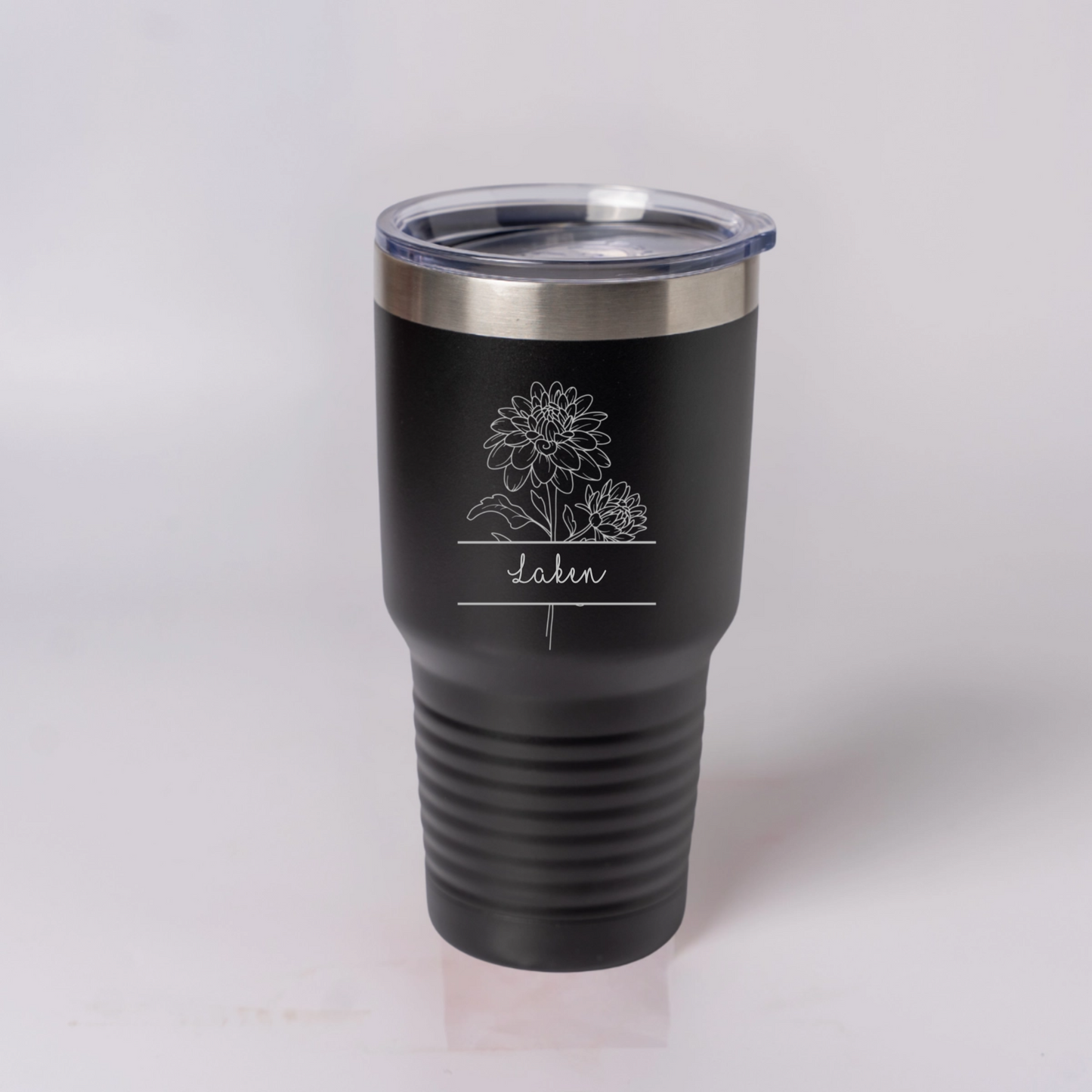 Customized 30oz Tumblers with Split Birth Flower